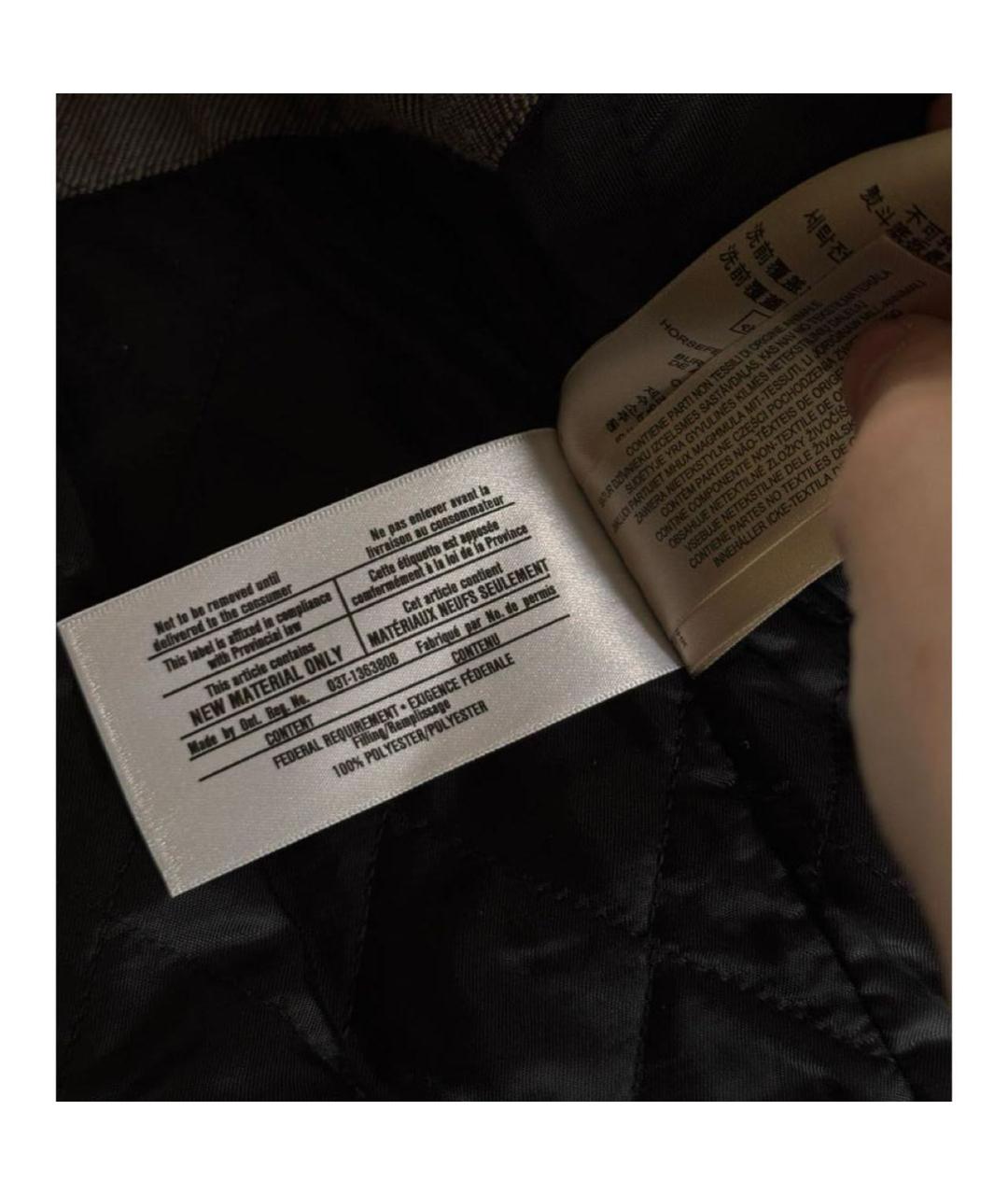 BURBERRY Темно-синяя шерстяная куртка, фото 6