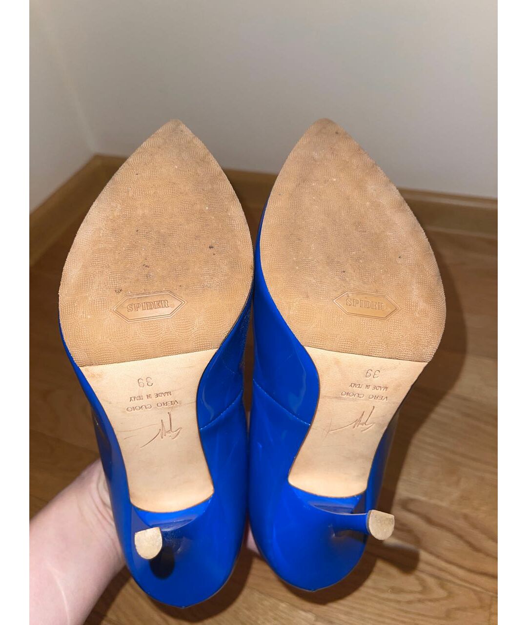 GIUSEPPE ZANOTTI DESIGN Синие туфли из лакированной кожи, фото 5