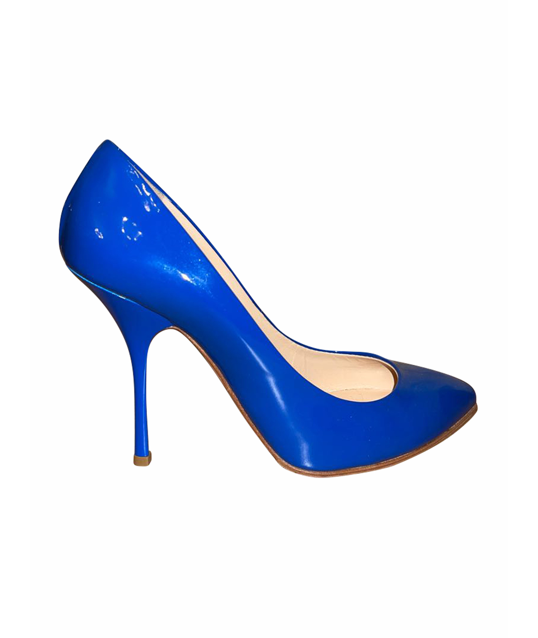GIUSEPPE ZANOTTI DESIGN Синие туфли из лакированной кожи, фото 1