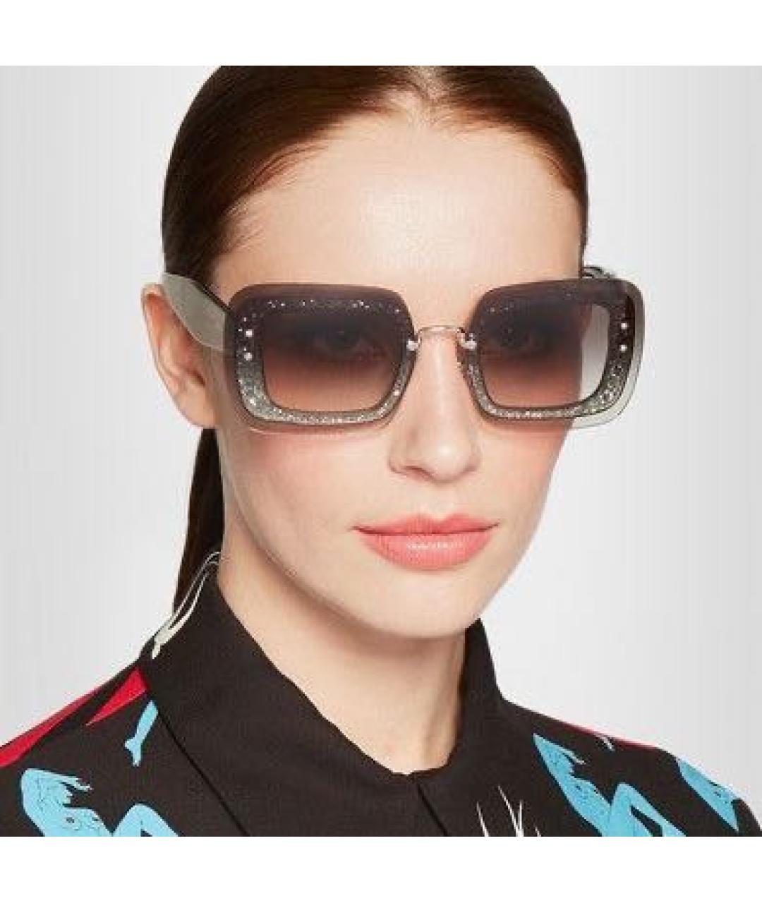 MIU MIU Пластиковые солнцезащитные очки, фото 2