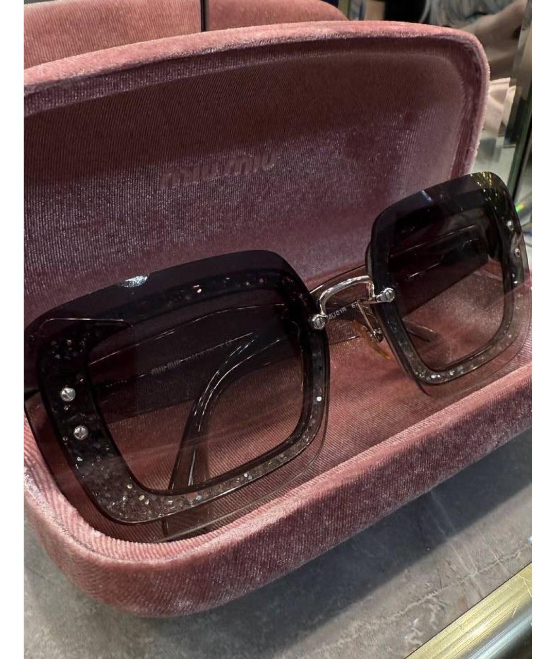 MIU MIU Пластиковые солнцезащитные очки, фото 4