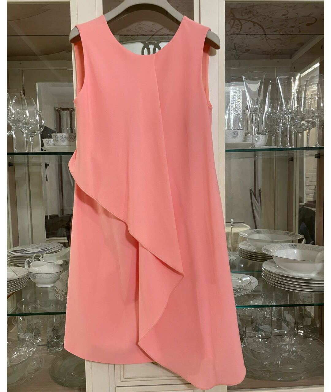 PINKO Розовое полиэстеровое повседневное платье, фото 6