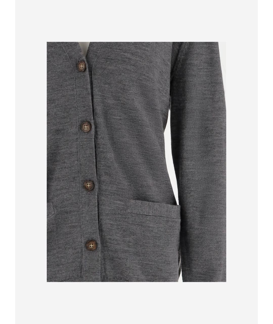 POLO RALPH LAUREN Антрацитовый шерстяной кардиган, фото 3