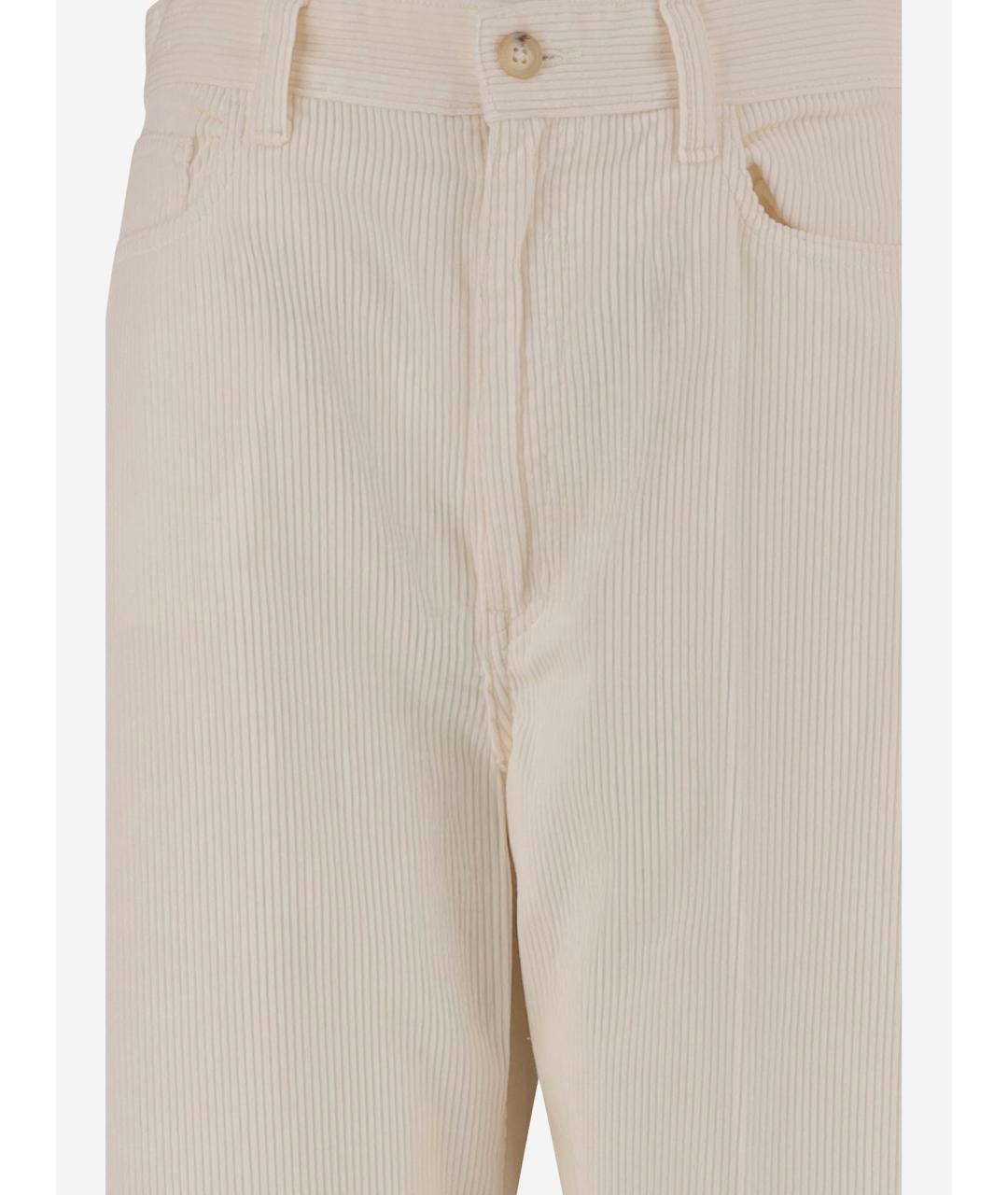 POLO RALPH LAUREN Бежевые хлопковые прямые брюки, фото 3