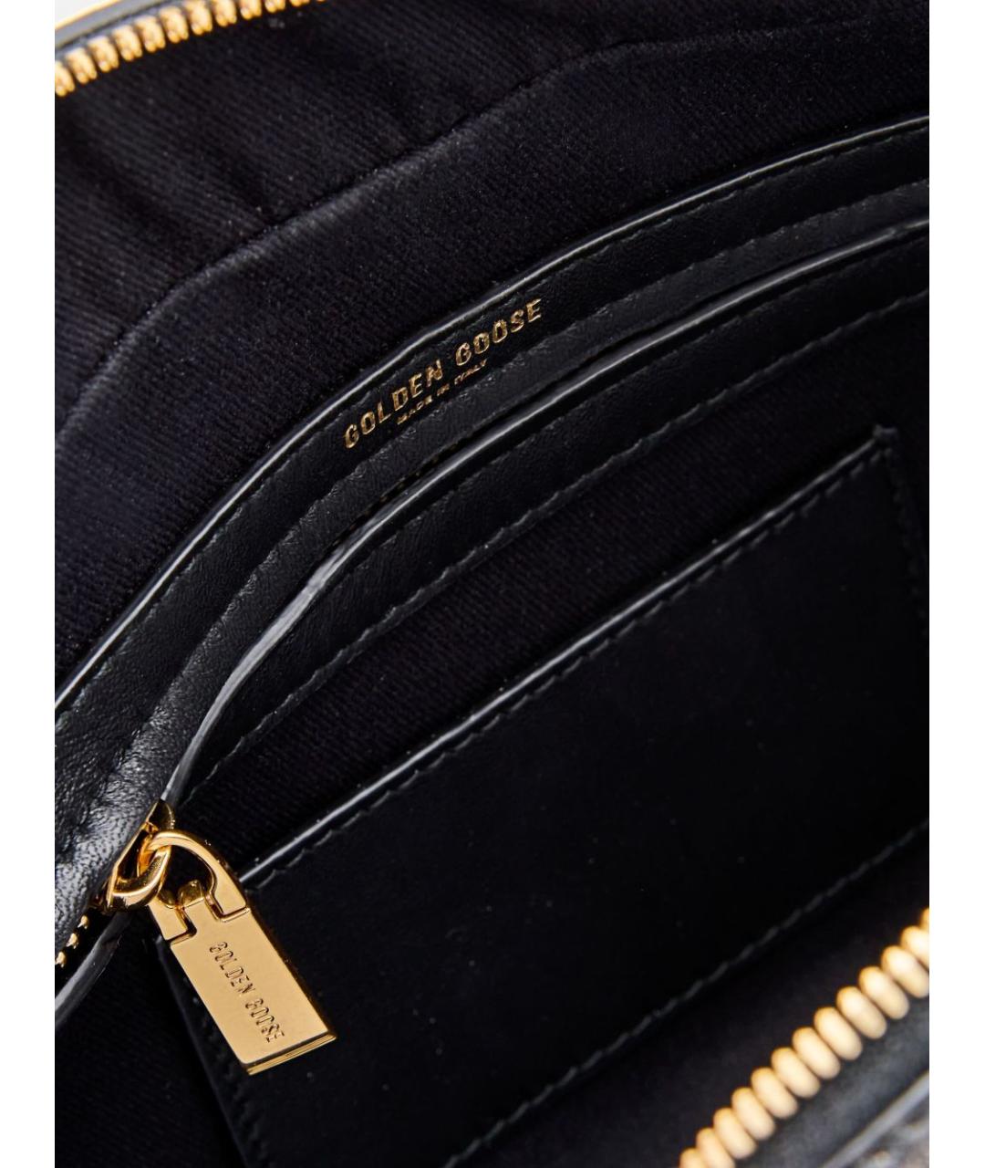 GOLDEN GOOSE DELUXE BRAND Коричневая кожаная сумка с короткими ручками, фото 4