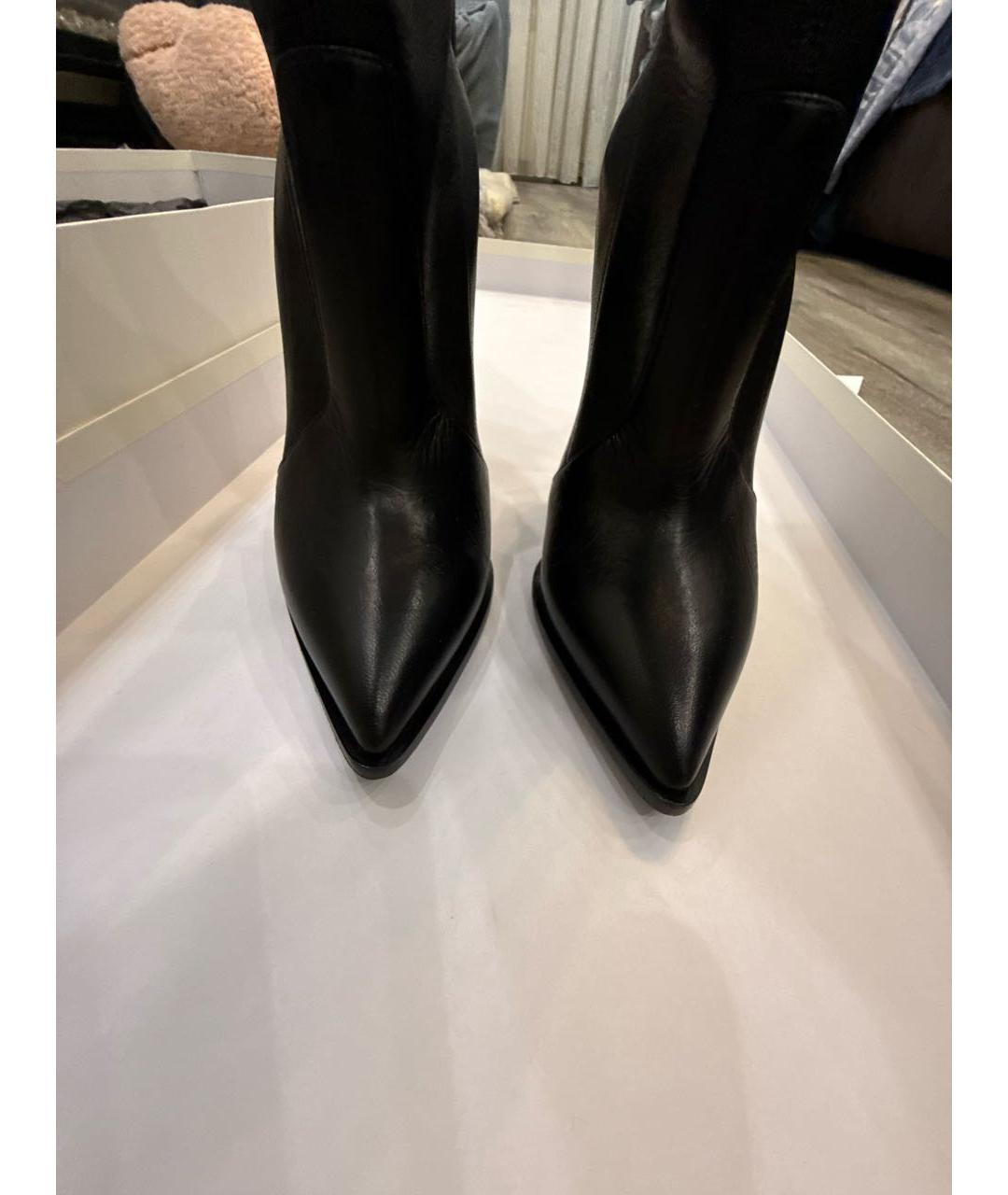 CASADEI Черные кожаные ботфорты, фото 2