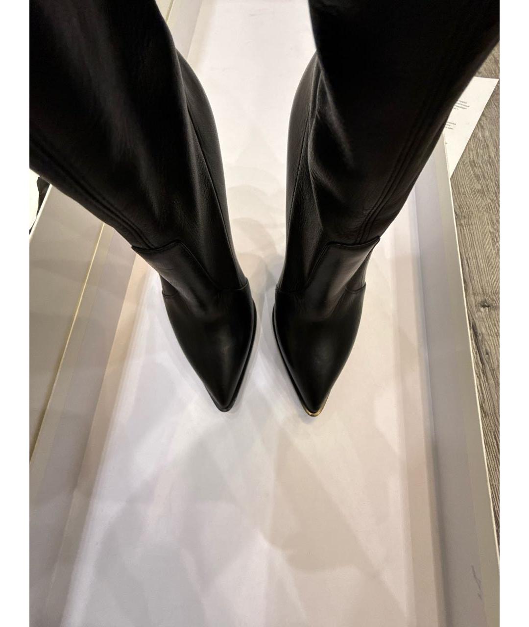 CASADEI Черные кожаные ботфорты, фото 3
