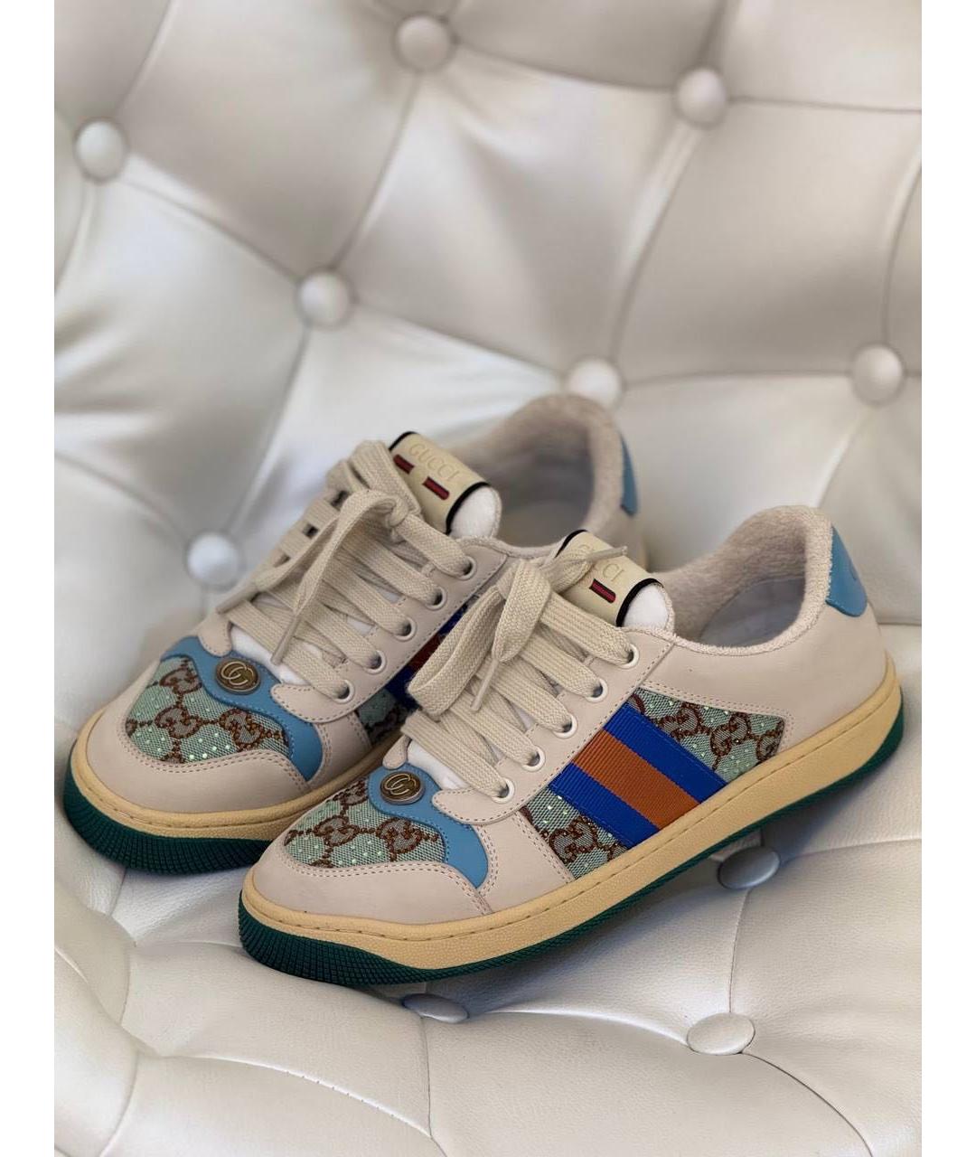 GUCCI Бежевые кроссовки, фото 2