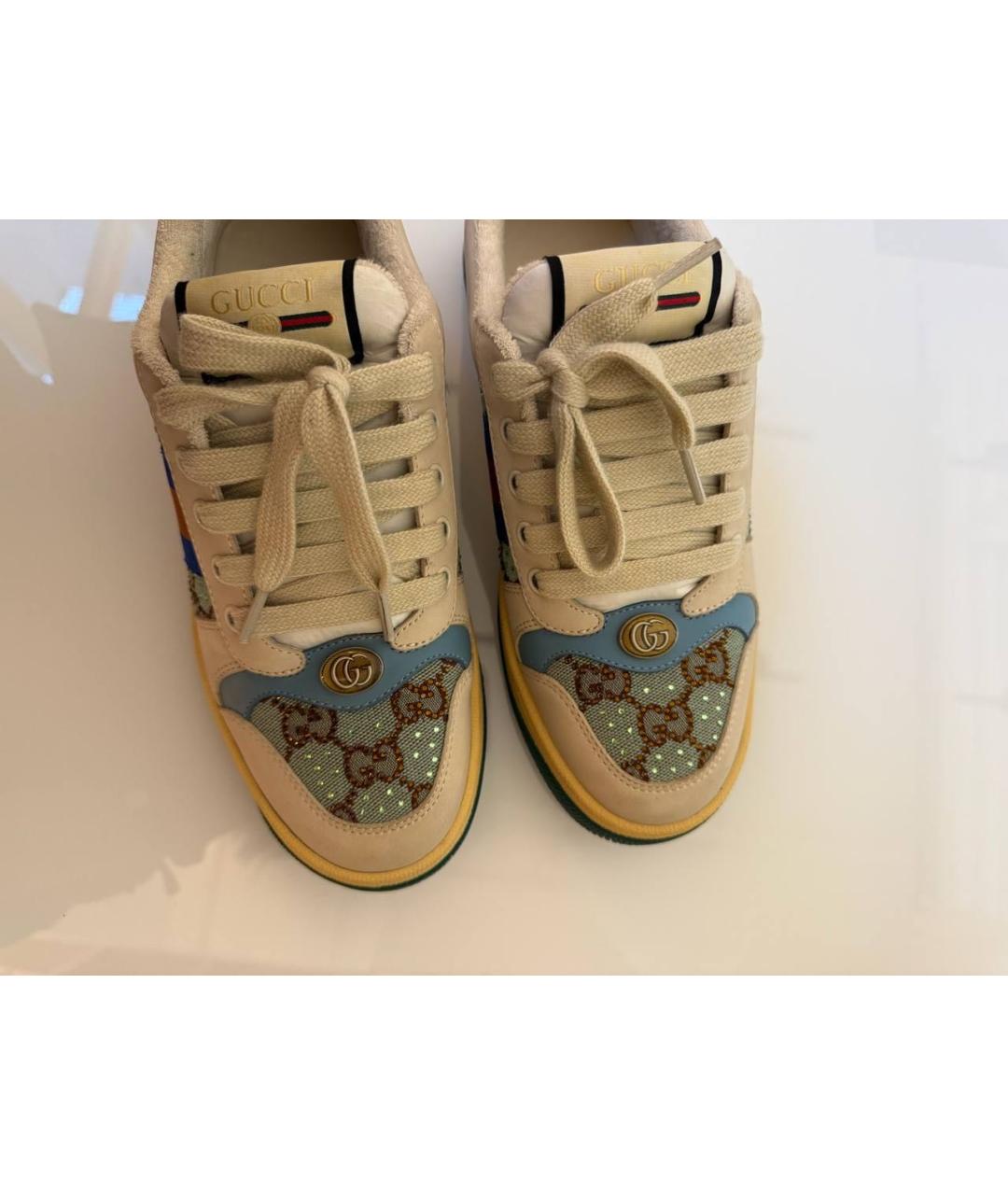 GUCCI Бежевые кроссовки, фото 3