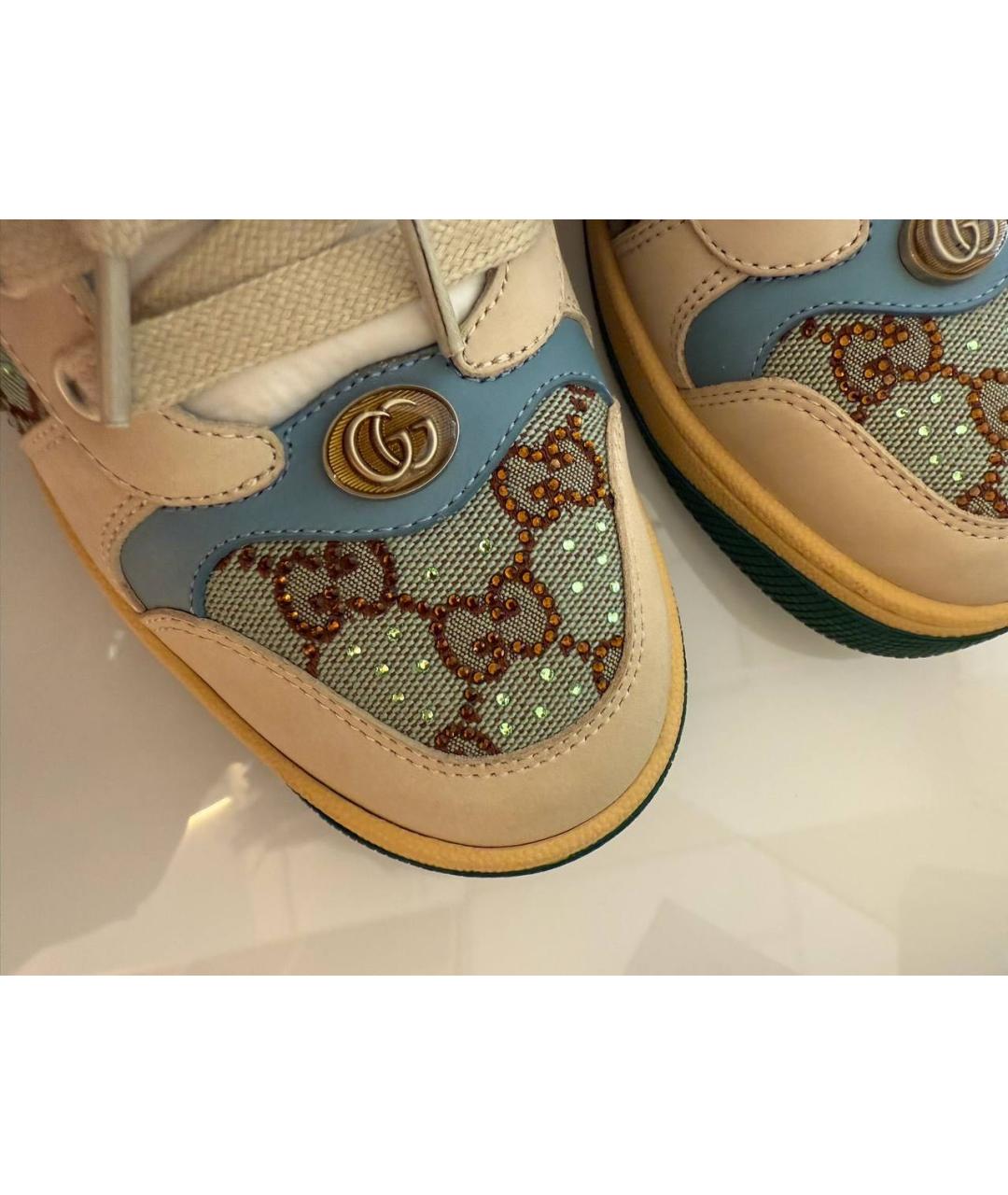 GUCCI Бежевые кроссовки, фото 4