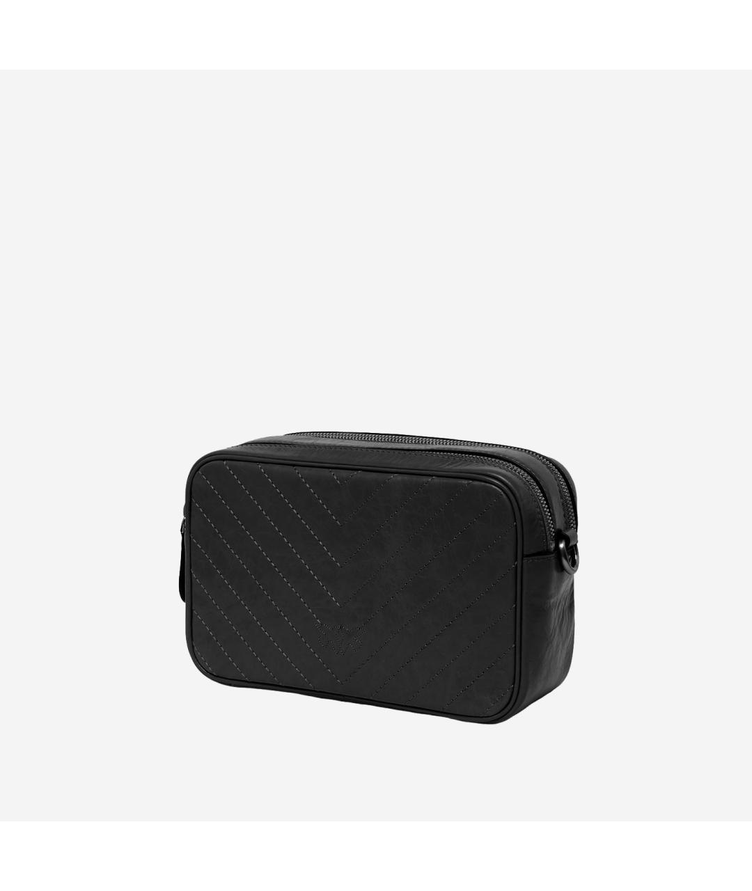 PINKO Черная кожаная сумка через плечо, фото 2