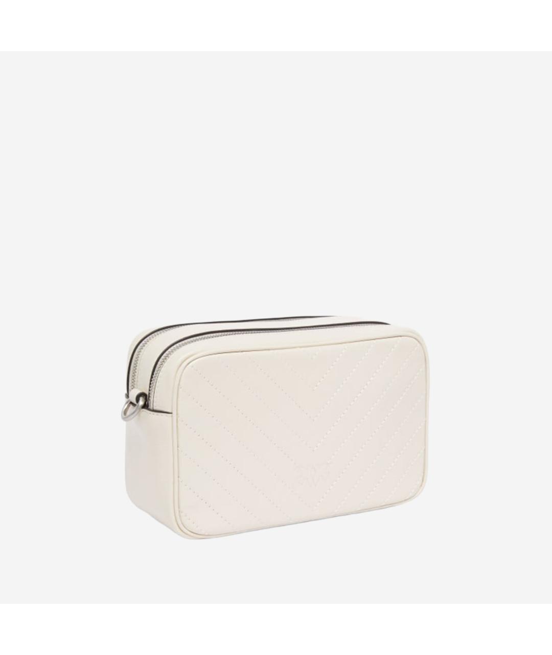 PINKO Белая кожаная сумка через плечо, фото 2