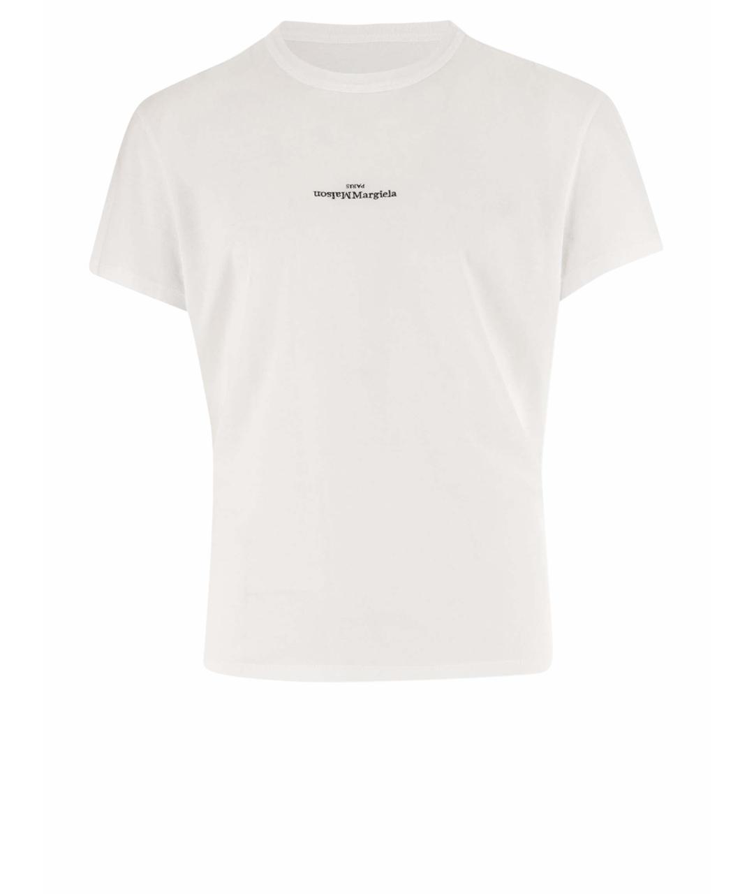 MAISON MARGIELA Белая хлопковая футболка, фото 1