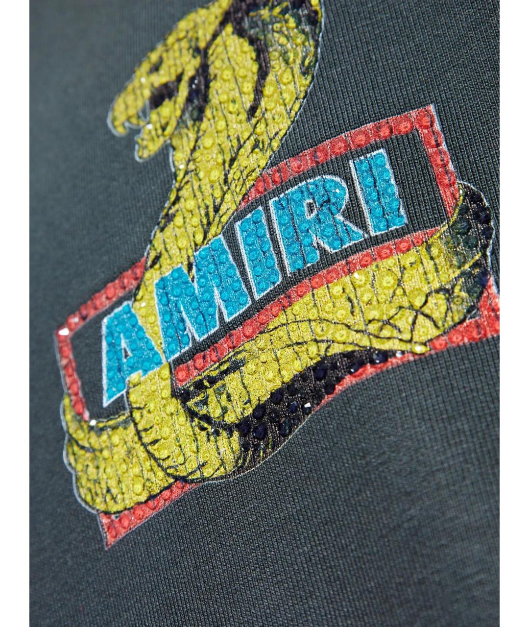 AMIRI Синяя хлопковая футболка, фото 5