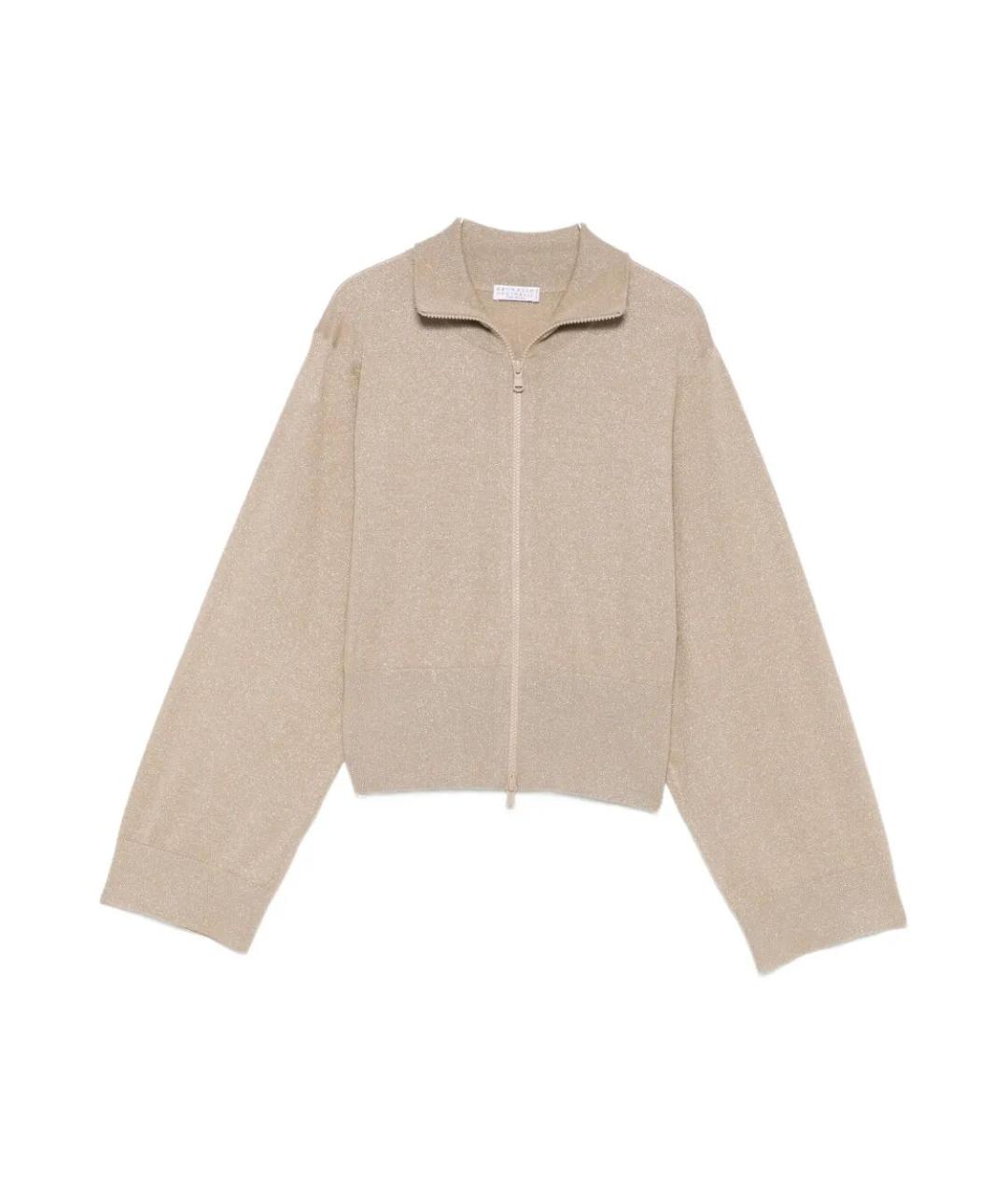 BRUNELLO CUCINELLI Бежевый кардиган, фото 1