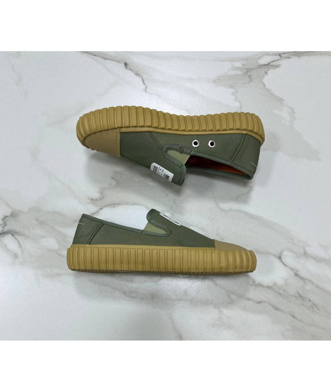 MAISON MARGIELA Зеленые слипоны, фото 3