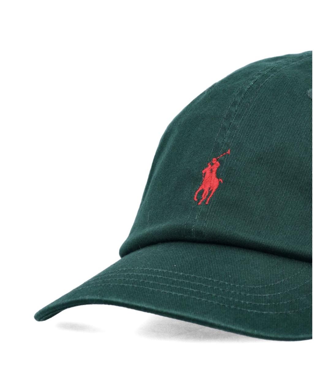 POLO RALPH LAUREN Зеленая хлопковая кепка, фото 3