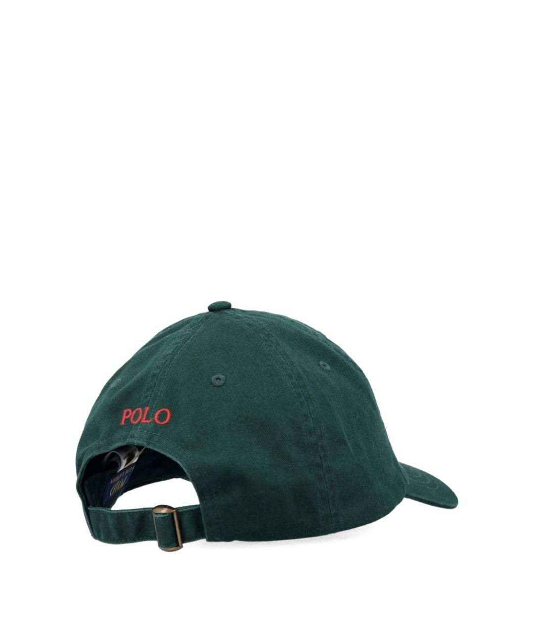 POLO RALPH LAUREN Зеленая хлопковая кепка, фото 2