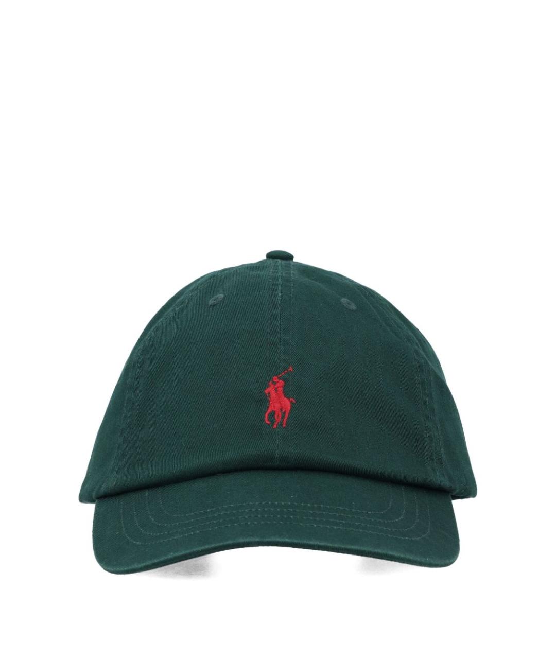 POLO RALPH LAUREN Зеленая хлопковая кепка, фото 1