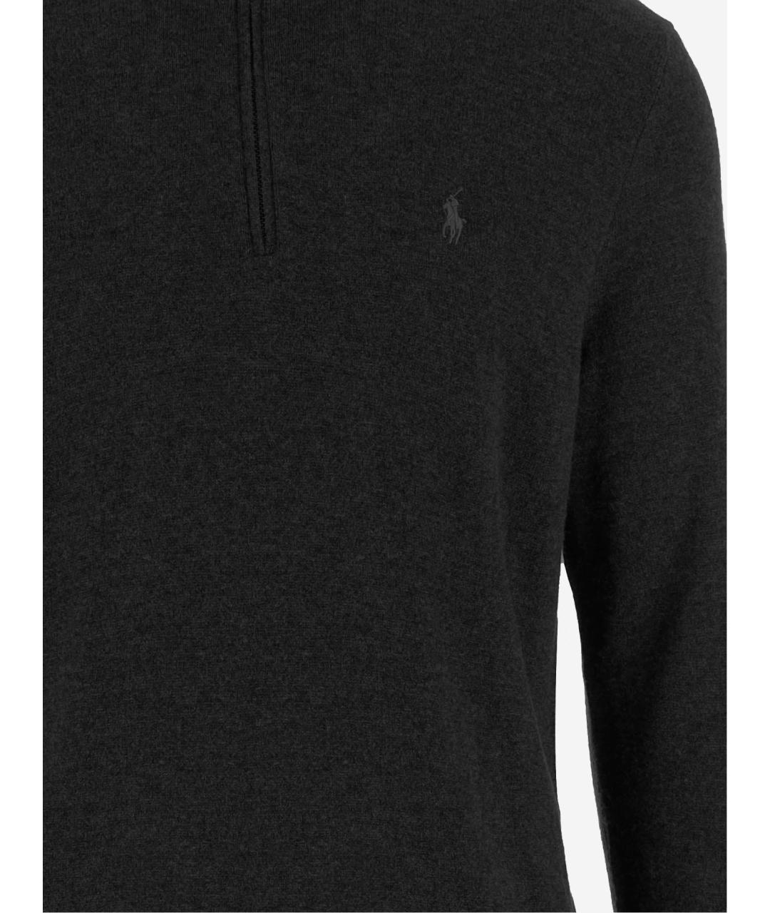 POLO RALPH LAUREN Черный шерстяной джемпер / свитер, фото 3