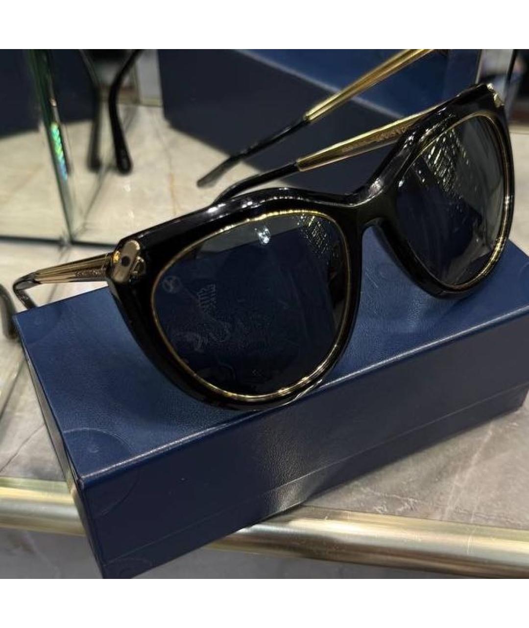 LOUIS VUITTON Черные пластиковые солнцезащитные очки, фото 2