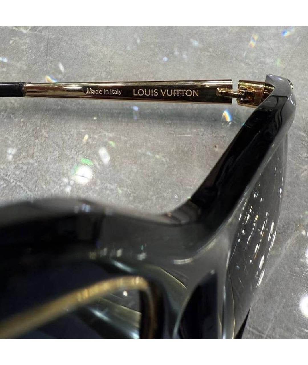 LOUIS VUITTON Черные пластиковые солнцезащитные очки, фото 6