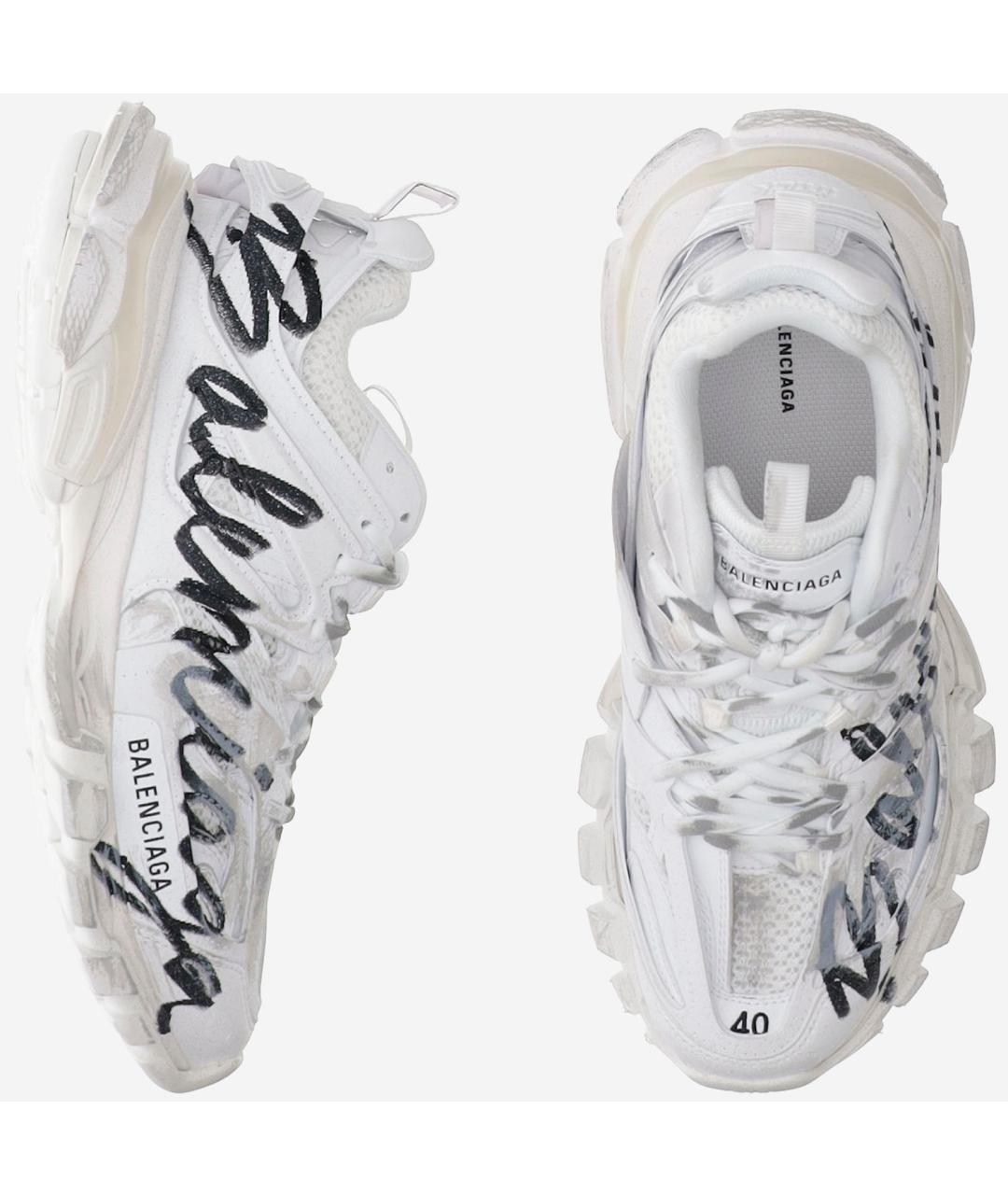 BALENCIAGA Белые синтетические кроссовки, фото 2