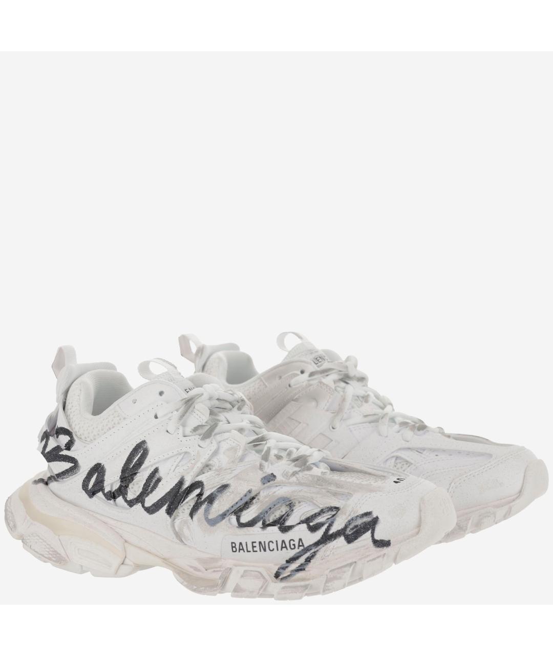 BALENCIAGA Белые синтетические кроссовки, фото 3