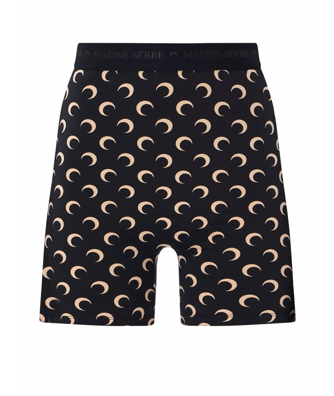 MARINE SERRE Черные полиамидовые шорты, фото 1