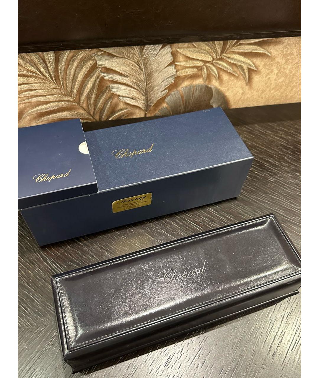 CHOPARD Черные часы из белого золота, фото 5