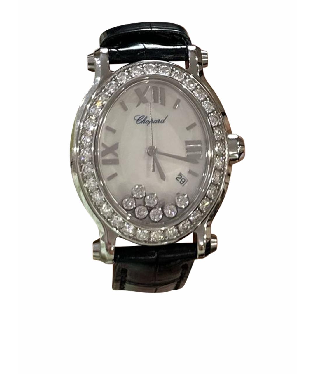 CHOPARD Черные часы из белого золота, фото 1
