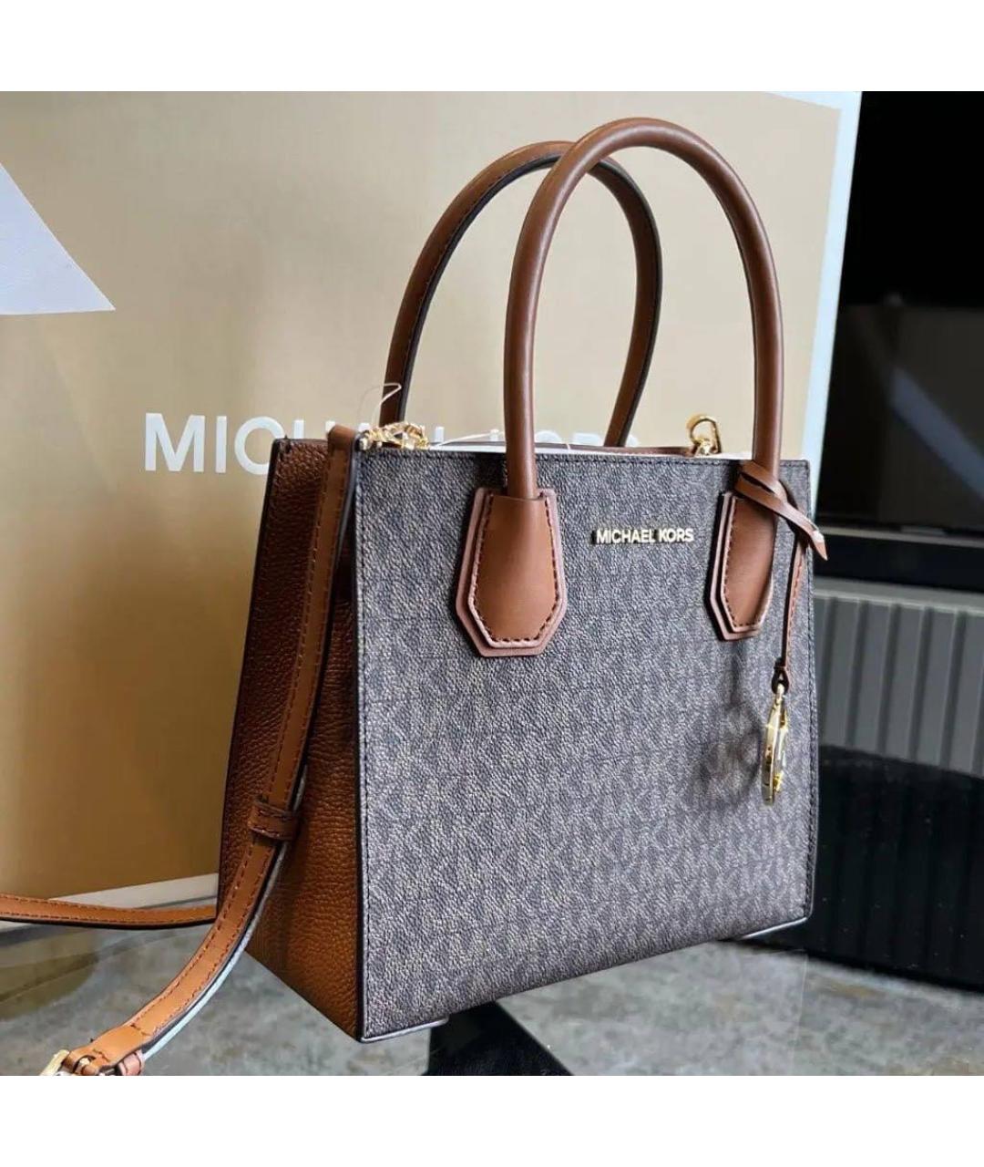MICHAEL KORS Коричневая сумка с короткими ручками, фото 2