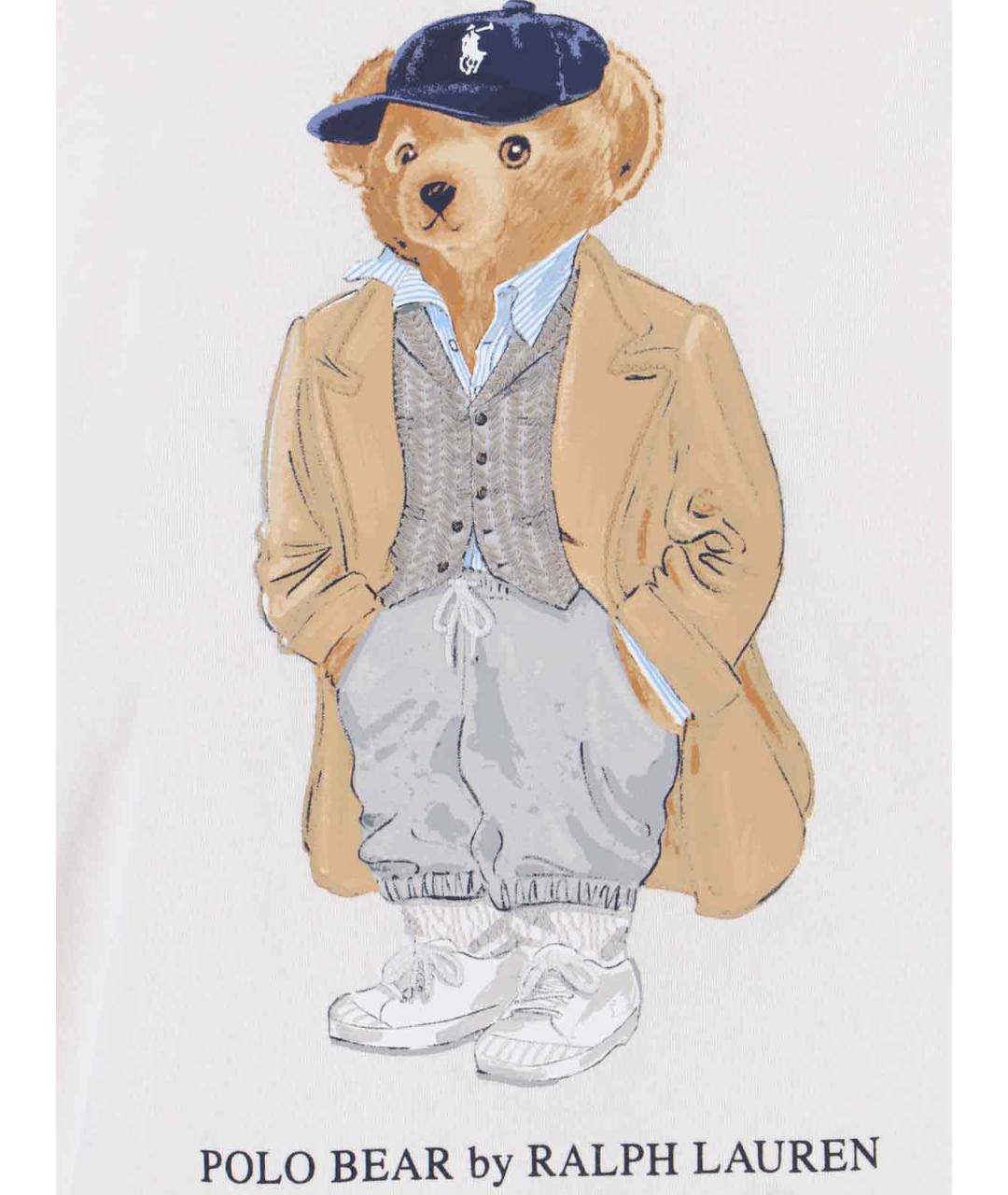 POLO RALPH LAUREN Белая хлопковая футболка, фото 3
