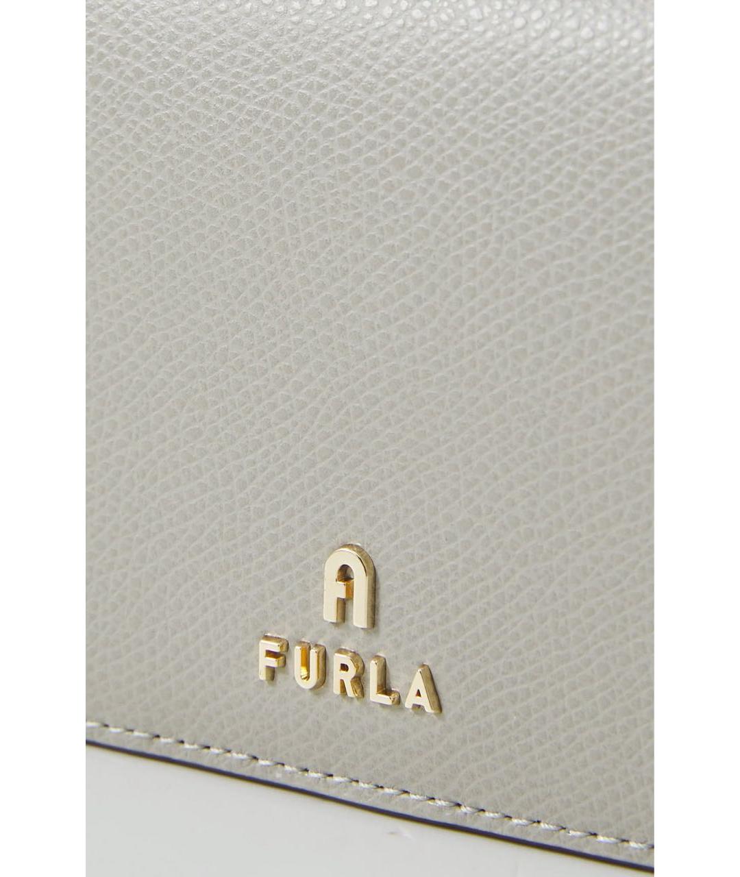 FURLA Бежевый кожаный кошелек, фото 4