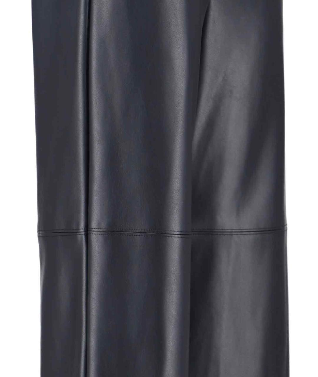 'S MAX MARA Черные полиэстеровые прямые брюки, фото 4