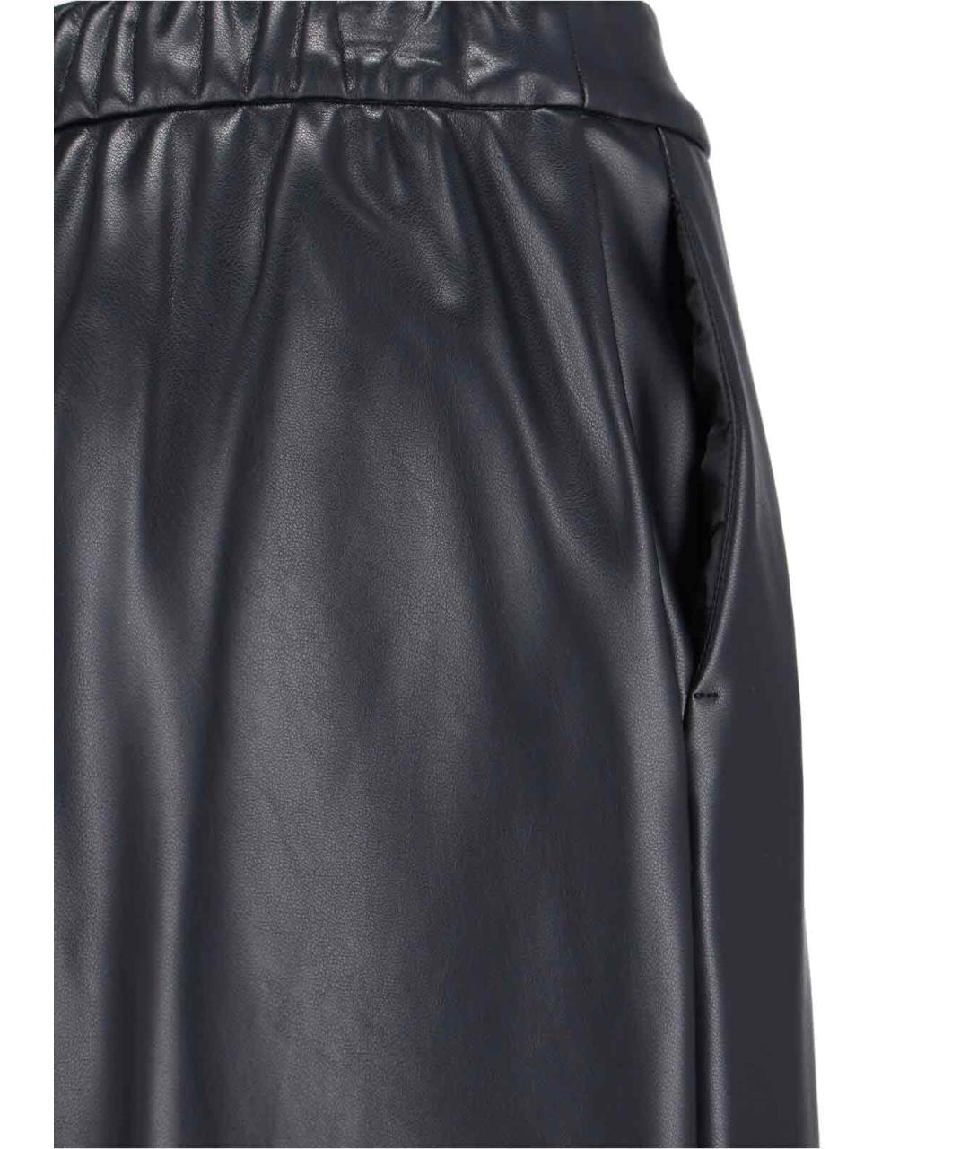 'S MAX MARA Черные полиэстеровые прямые брюки, фото 5