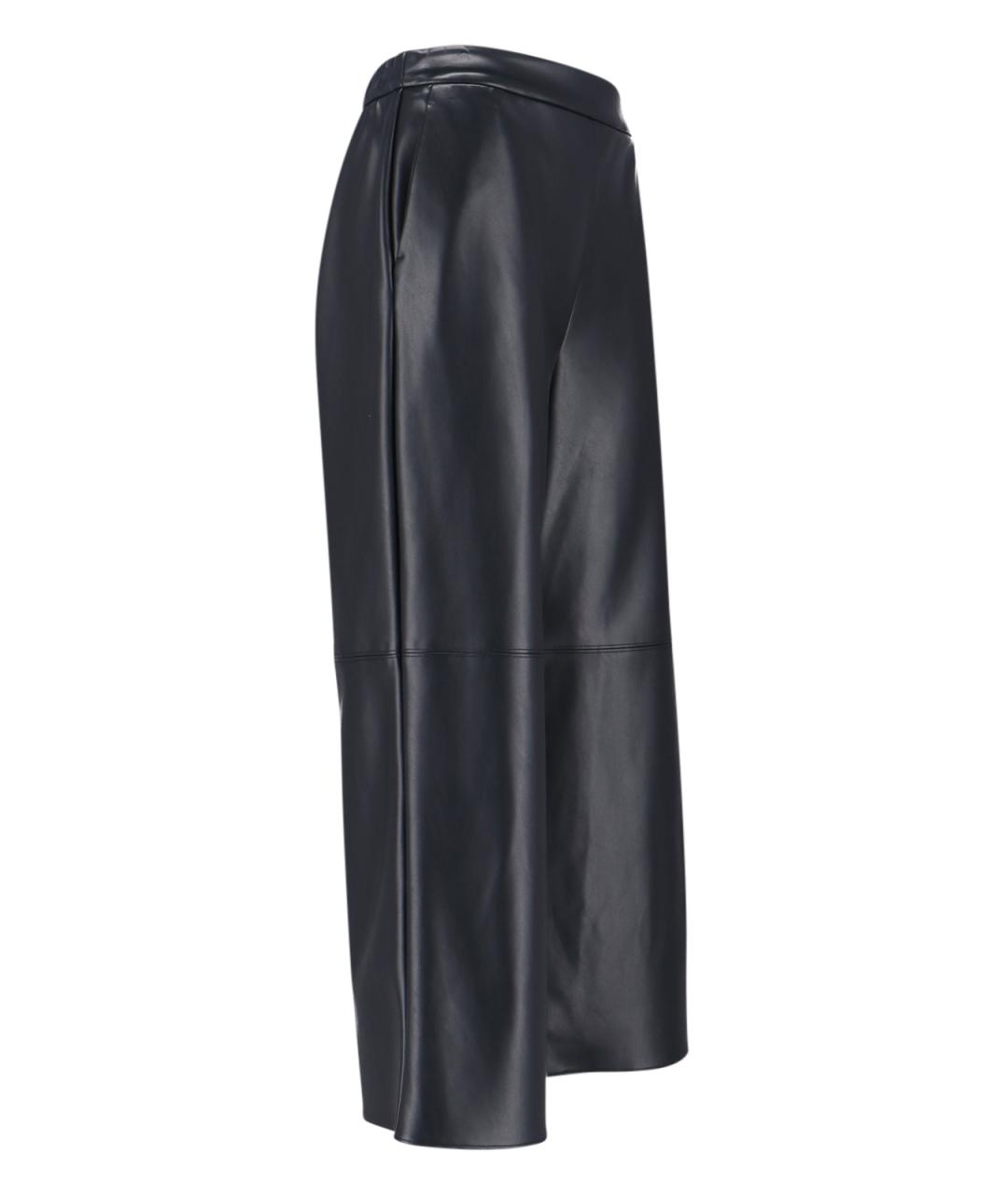 'S MAX MARA Черные полиэстеровые прямые брюки, фото 3