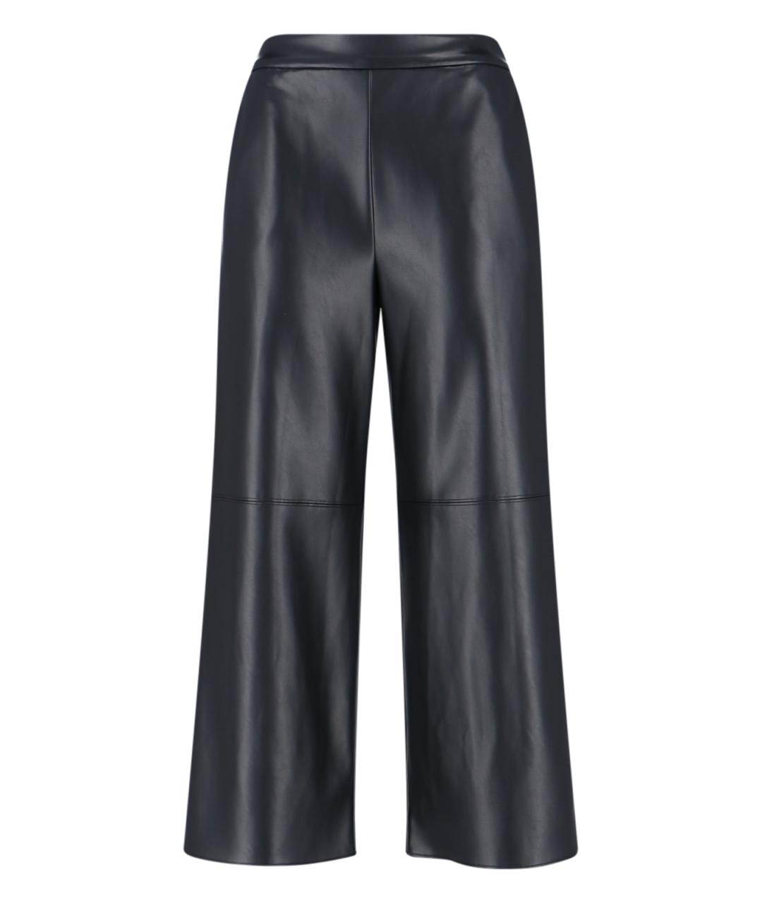 'S MAX MARA Черные полиэстеровые прямые брюки, фото 1