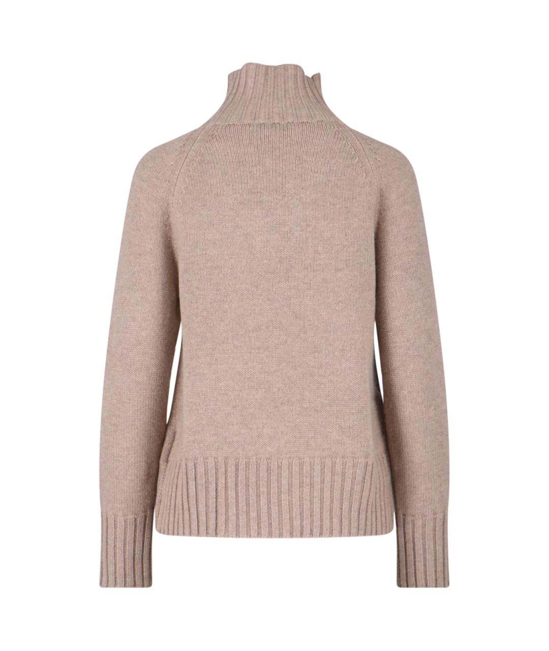 'S MAX MARA Бежевый шерстяной джемпер / свитер, фото 2
