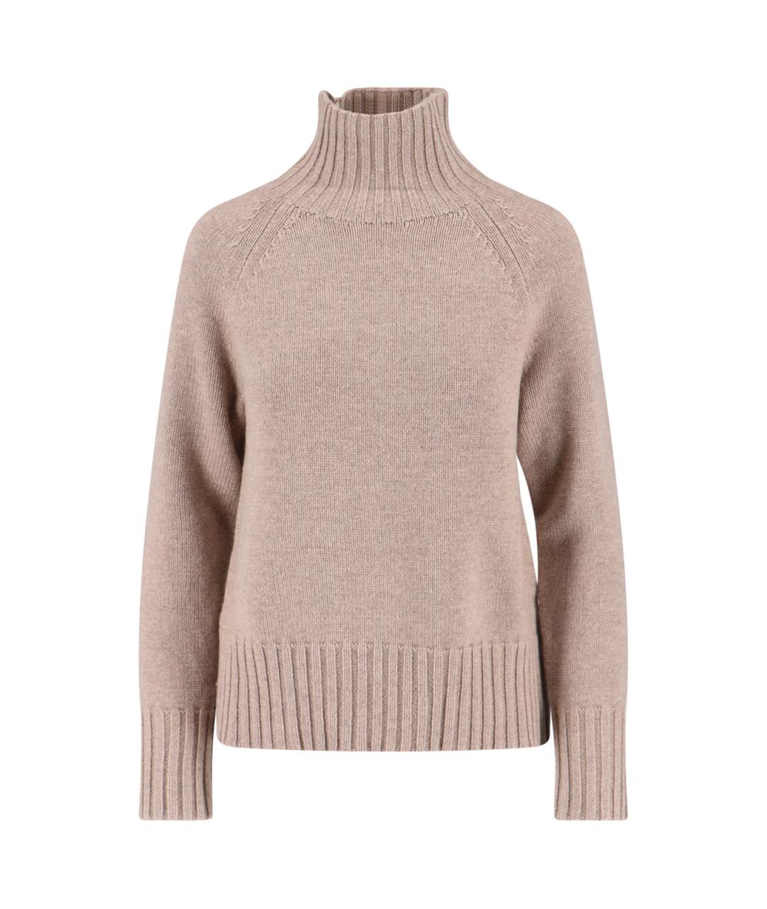 'S MAX MARA Бежевый шерстяной джемпер / свитер, фото 1
