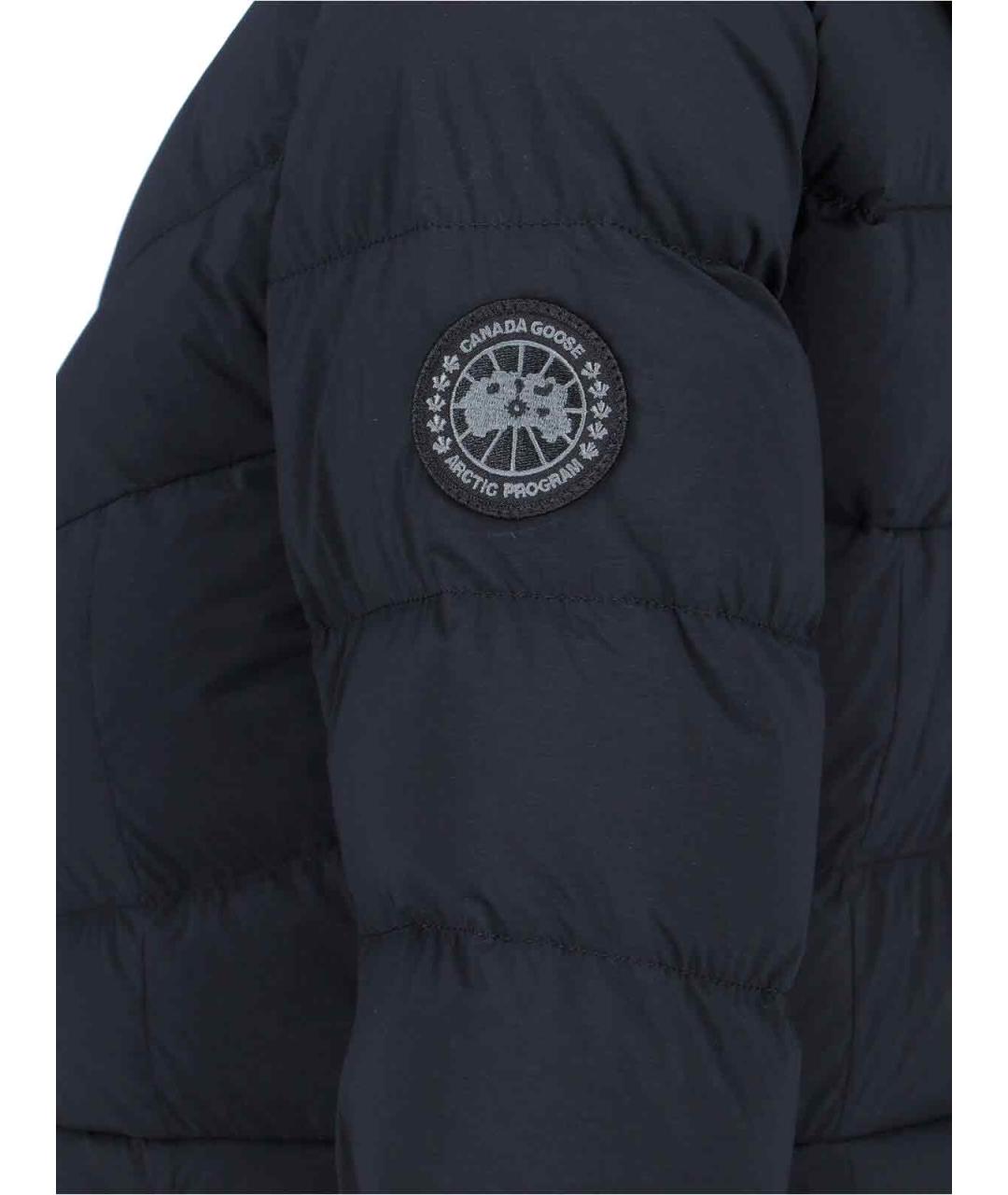 CANADA GOOSE Темно-синяя полиамидовая куртка, фото 4