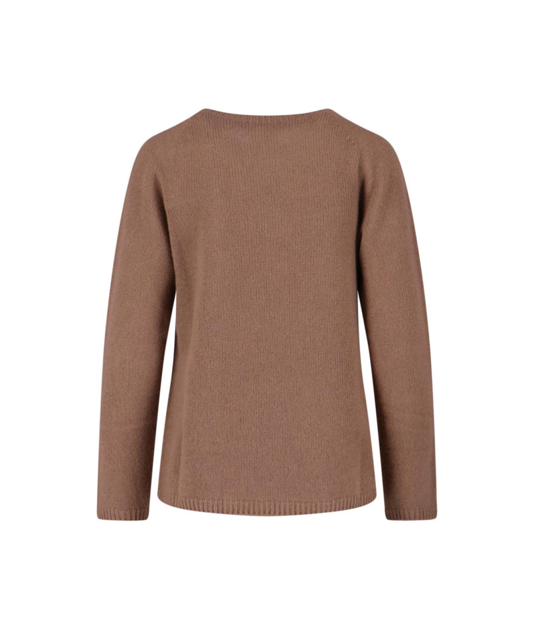 'S MAX MARA Коричневый шерстяной джемпер / свитер, фото 2