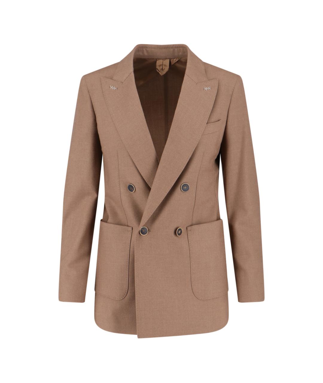 MAX MARA Коричневый кашемировый жакет/пиджак, фото 1