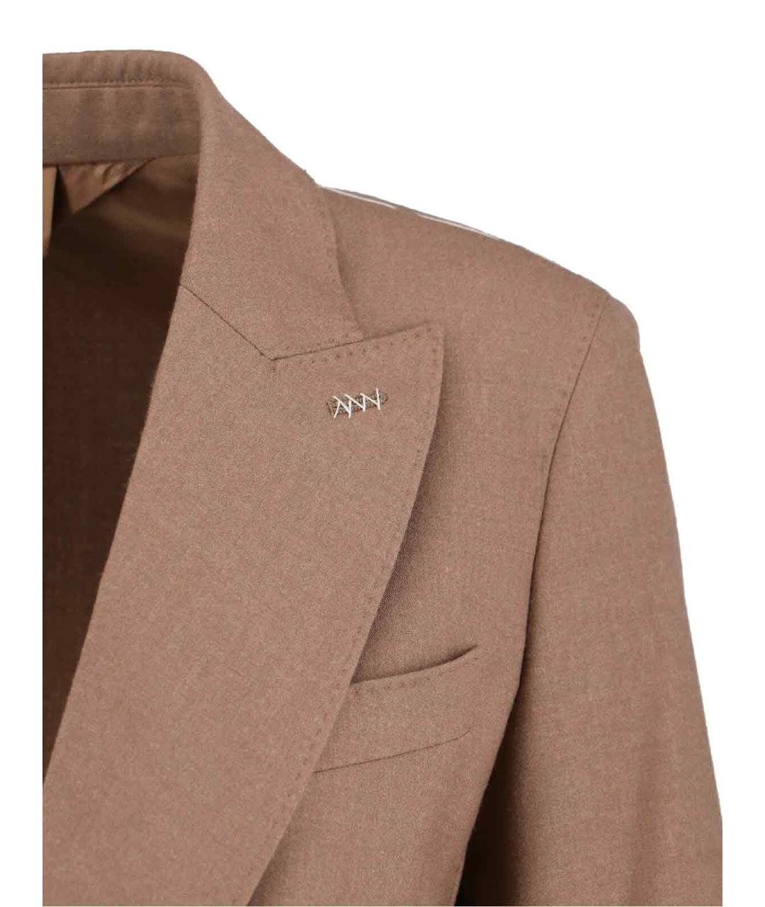 MAX MARA Коричневый кашемировый жакет/пиджак, фото 4