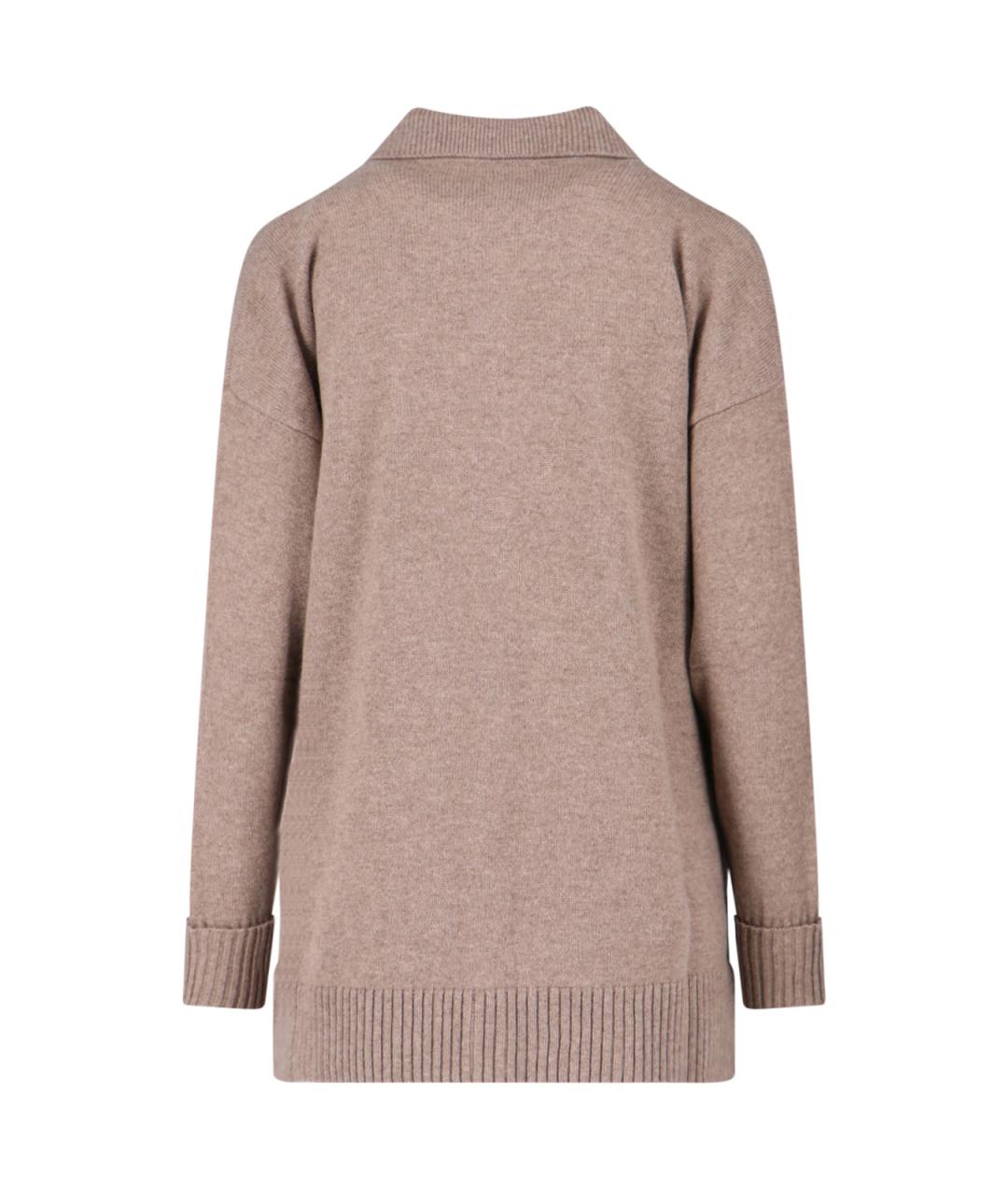 MAX MARA Коричневый кашемировый кардиган, фото 2