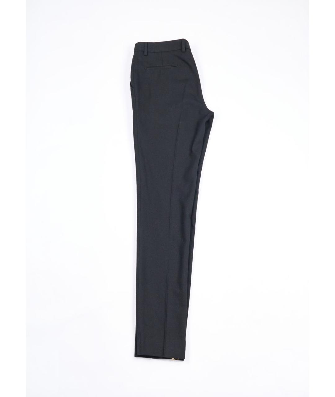 TOM FORD Черные шерстяные прямые брюки, фото 3