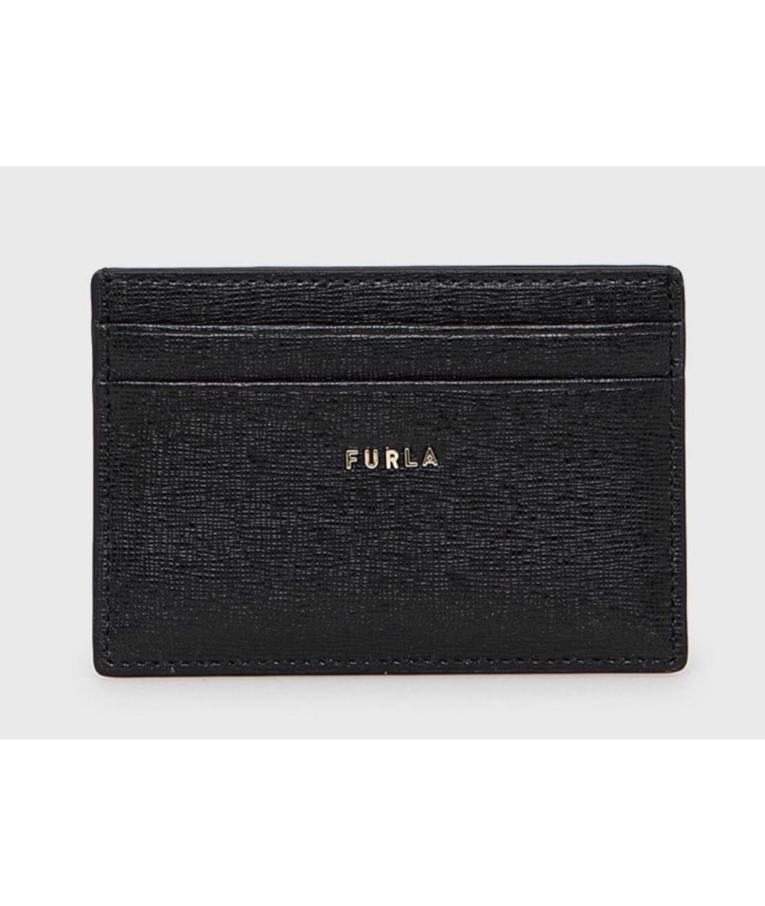 FURLA Черный кожаный кардхолдер, фото 4