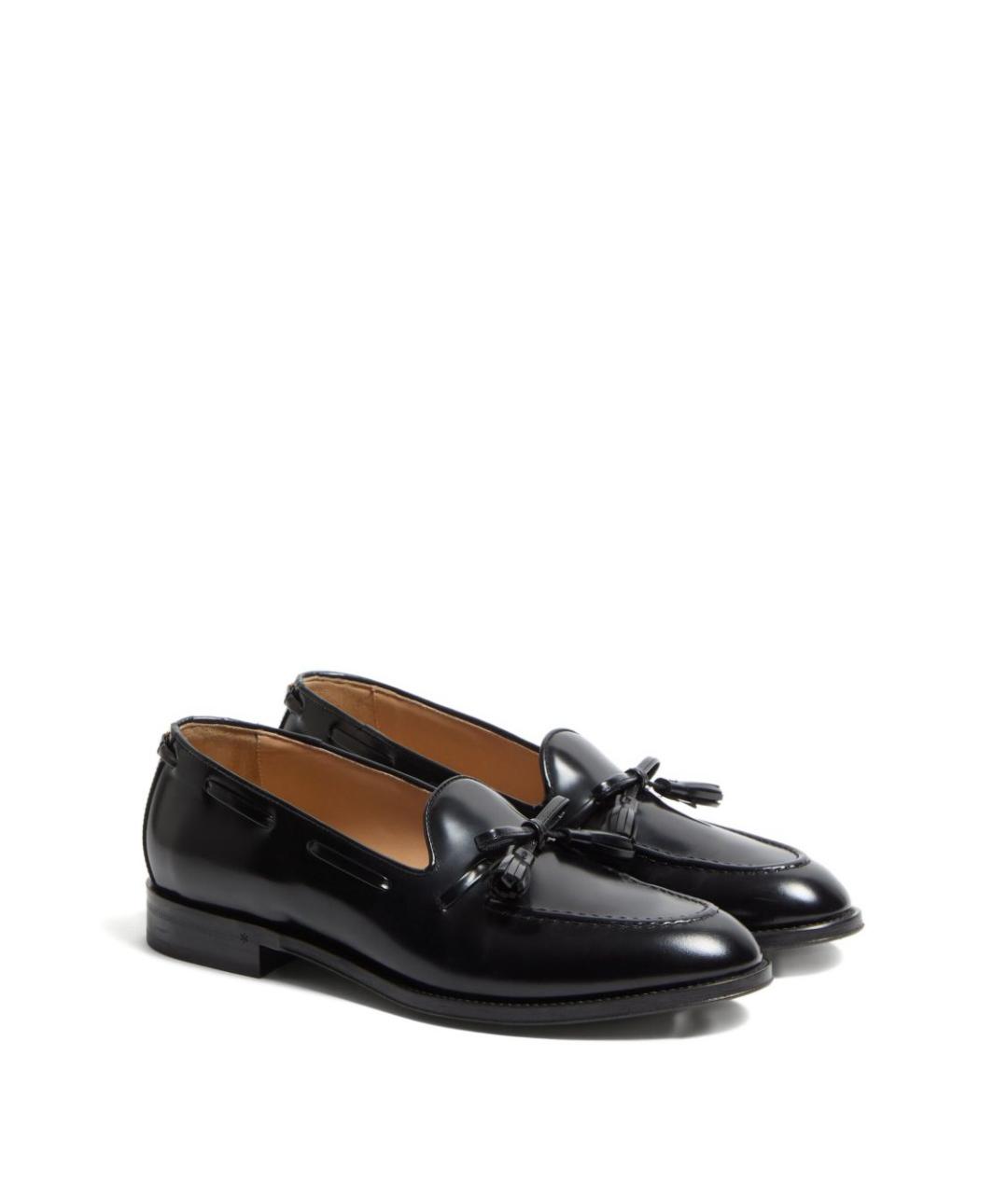 VALENTINO Черные кожаные лоферы, фото 2