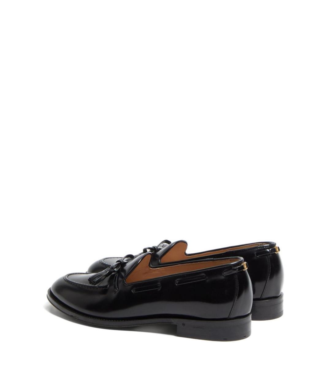 VALENTINO Черные кожаные лоферы, фото 3