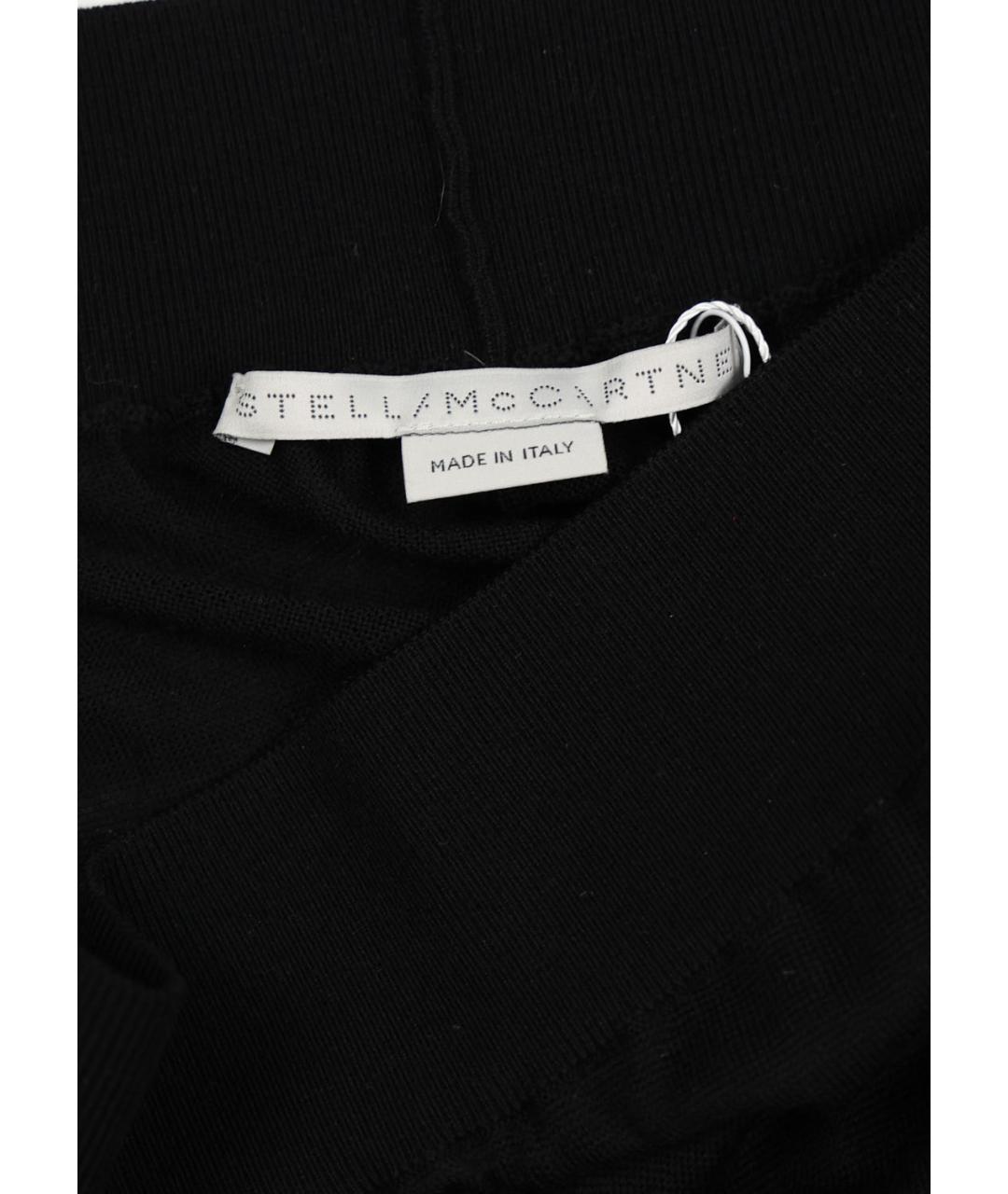 STELLA MCCARTNEY Черные шерстяные прямые брюки, фото 4